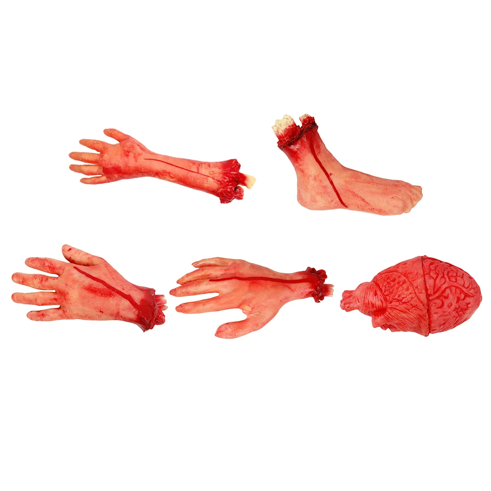 5 Pcs Scary Halloween Props Disgusting Human Limbs Broken Hands Feet Decorations Prank Toys Party
5 Pcs Scary Halloween Props Disgusting Human Limbs Broken Hands Feet Decorations Prank Toys Party