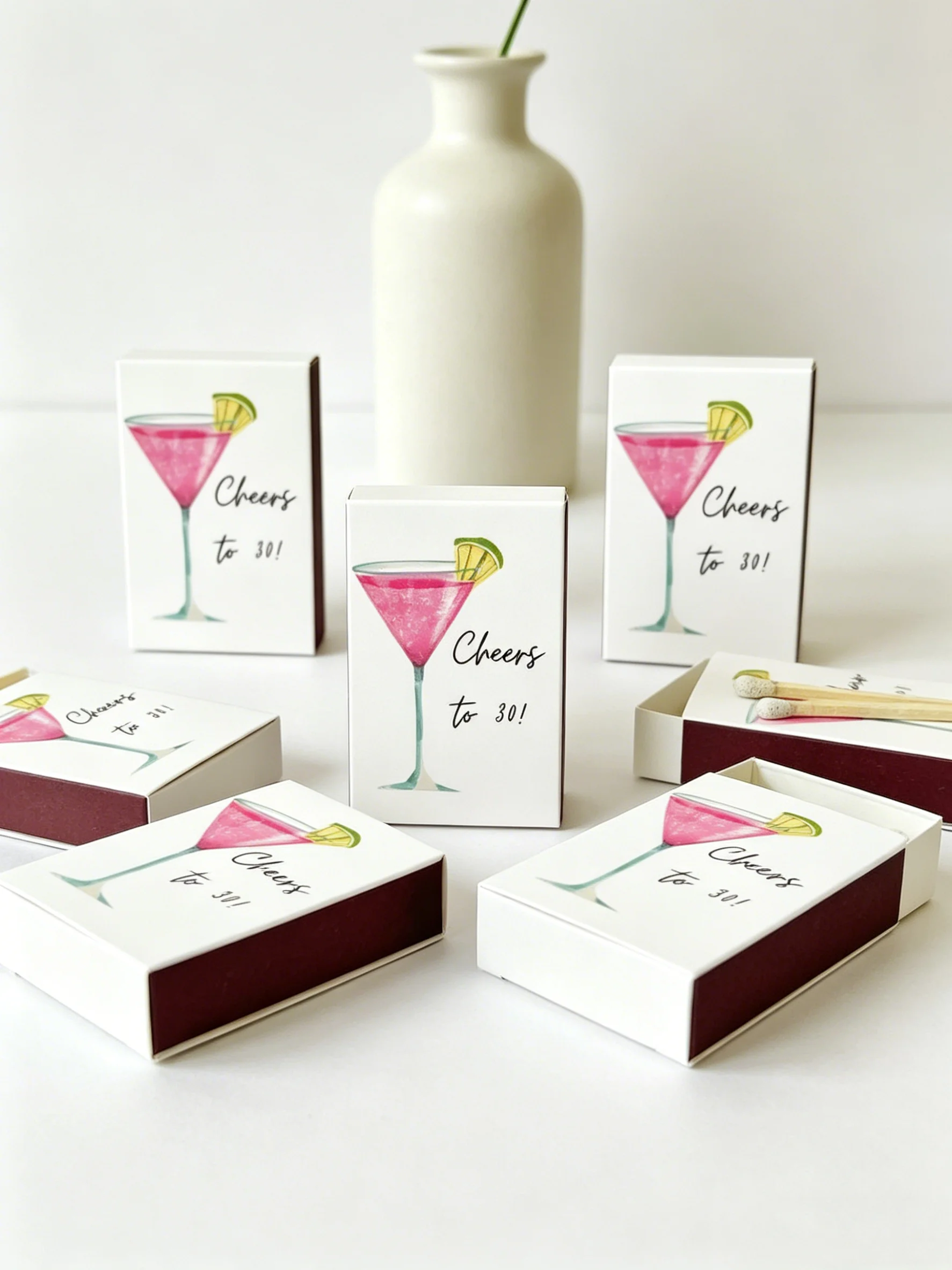 Cheer To 30 Birthday Match Box Aged to Perfection Birthday Party Favor Matches
Cheer To 30 Birthday Match Box Aged to Perfection Birthday Party Favor Matches