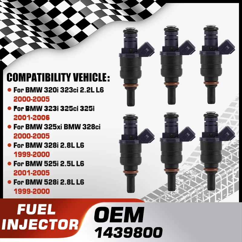 Fuel Injector Nozzle For BMW 320i BMW 323ci BMW 323i BMW 325ci BMW 325i BMW 325xi BMW 328ci BMW 328i BMW 525i BMW 528i 1439800
Fuel Injector Nozzle For BMW 320i BMW 323ci BMW 323i BMW 325ci BMW 325i BMW 325xi BMW 328ci BMW 328i BMW 525i BMW 528i 1439800