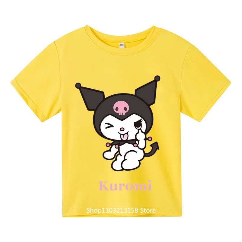 Kawaii Kuromi Tshirt Girls Fashion Boy Cotton Clothes Anime Cartoon Kids Pure Children Hello Kitty T-Shirt Sets Casual Wear
Kawaii Kuromi Tshirt Girls Fashion Boy Cotton Clothes Anime Cartoon Kids Pure Children Hello Kitty T-Shirt Sets Casual Wear