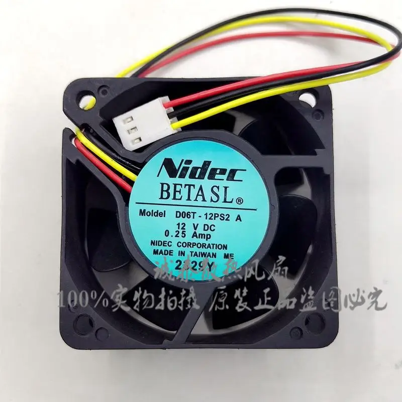 Новый оригинальный D06T-12PS2A 6025v 0.25A линия 2, линия 6cm, охлаждающий вентилятор в сервере
Новый оригинальный D06T-12PS2A 6025v 0.25A линия 2, линия 6cm, охлаждающий вентилятор в сервере