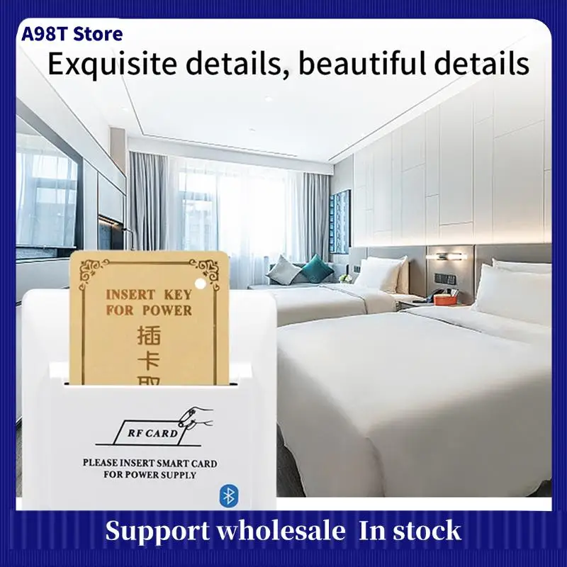 A98T TTLOCK Tthotel Energy Saving Power Saver Switch RFID 13.56Mhz Card App Control For Hotel Apartment Energy Efficient
A98T TTLOCK Tthotel Energy Saving Power Saver Switch RFID 13.56Mhz Card App Control For Hotel Apartment Energy Efficient