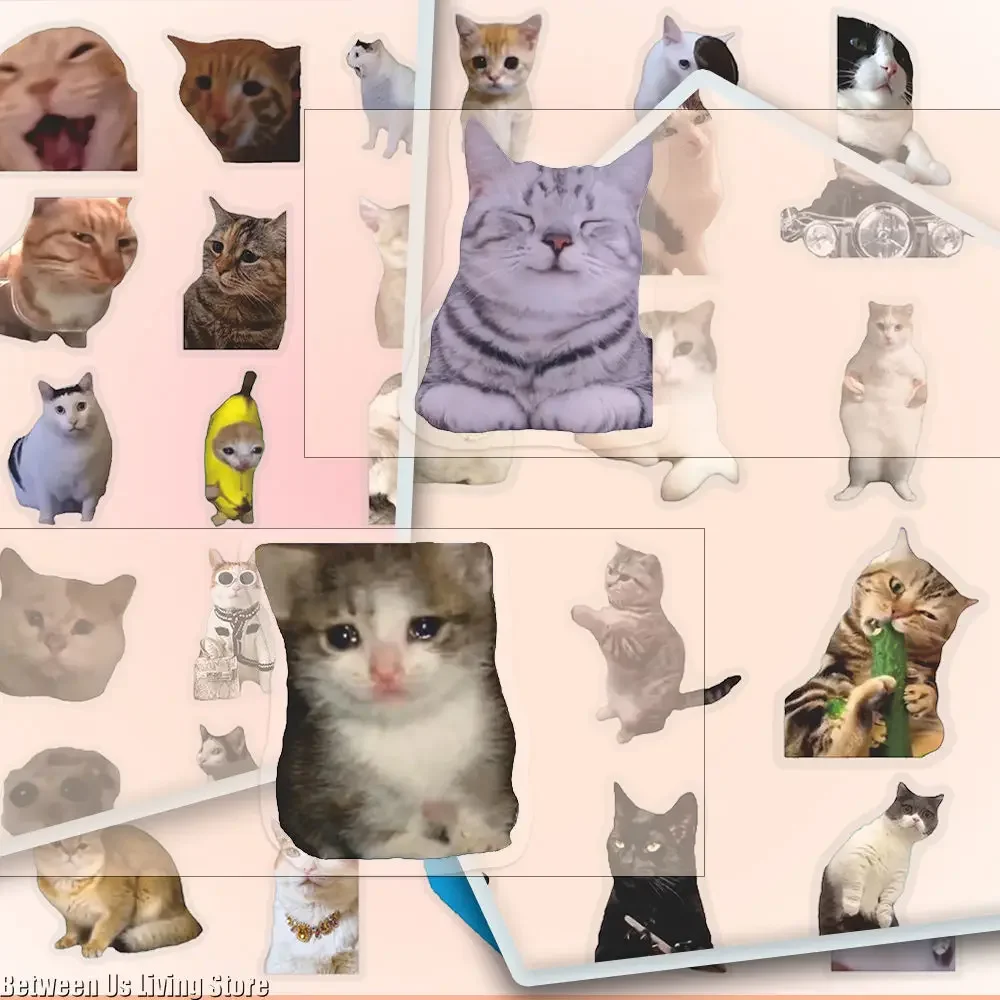 101PCS Cat Meme Stickers - Waterproof Translucent Funny Decals for Journals, Planners & DIY Crafts!
101PCS Cat Meme Stickers - Waterproof Translucent Funny Decals for Journals, Planners & DIY Crafts!