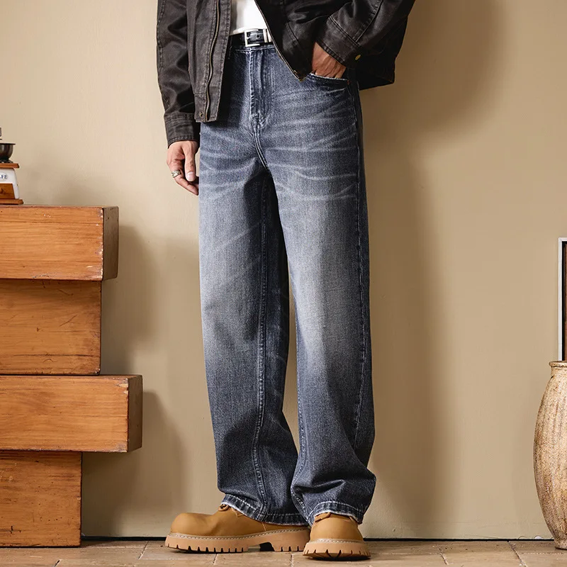 Мужская уличная одежда, модные винтажные потертые серые джинсовые свободные повседневные прямые мешковатые джинсы больших размеров, мужские брюки
Мужская уличная одежда, модные винтажные потертые серые джинсовые свободные повседневные прямые мешковатые джинсы больших размеров, мужские брюки