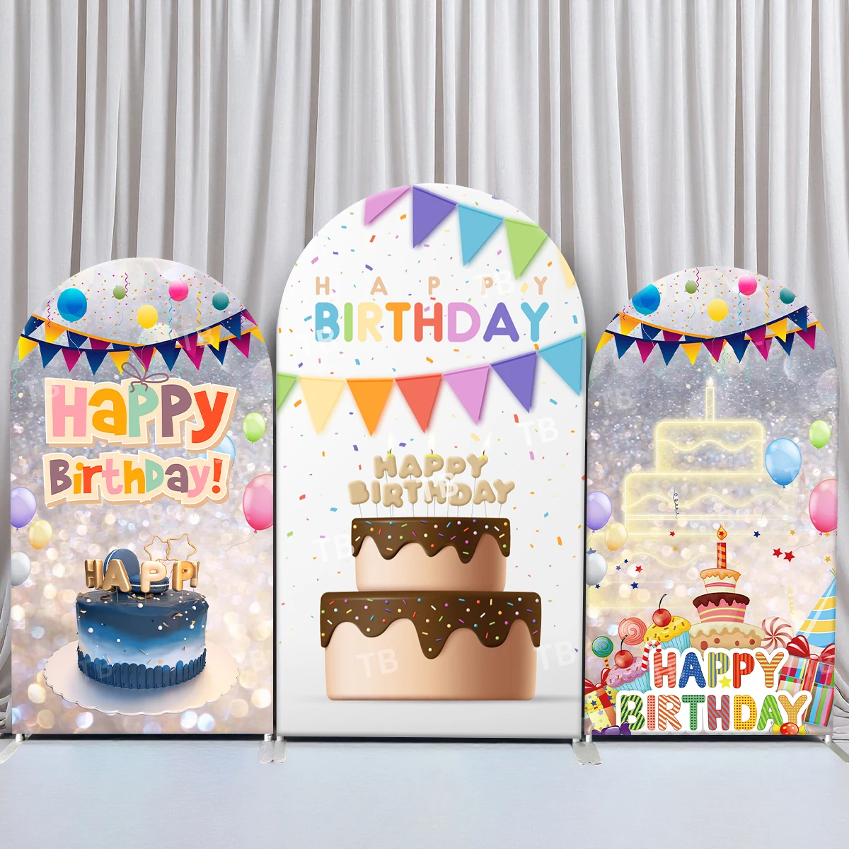 TB Kids Birthday Party Theme Arch Backdrop Cover Rainbow Flags Cake Photography Background Wall Decoration Elastic Fabric Props
TB Kids Birthday Party Theme Arch Backdrop Cover Rainbow Flags Cake Photography Background Wall Decoration Elastic Fabric Props