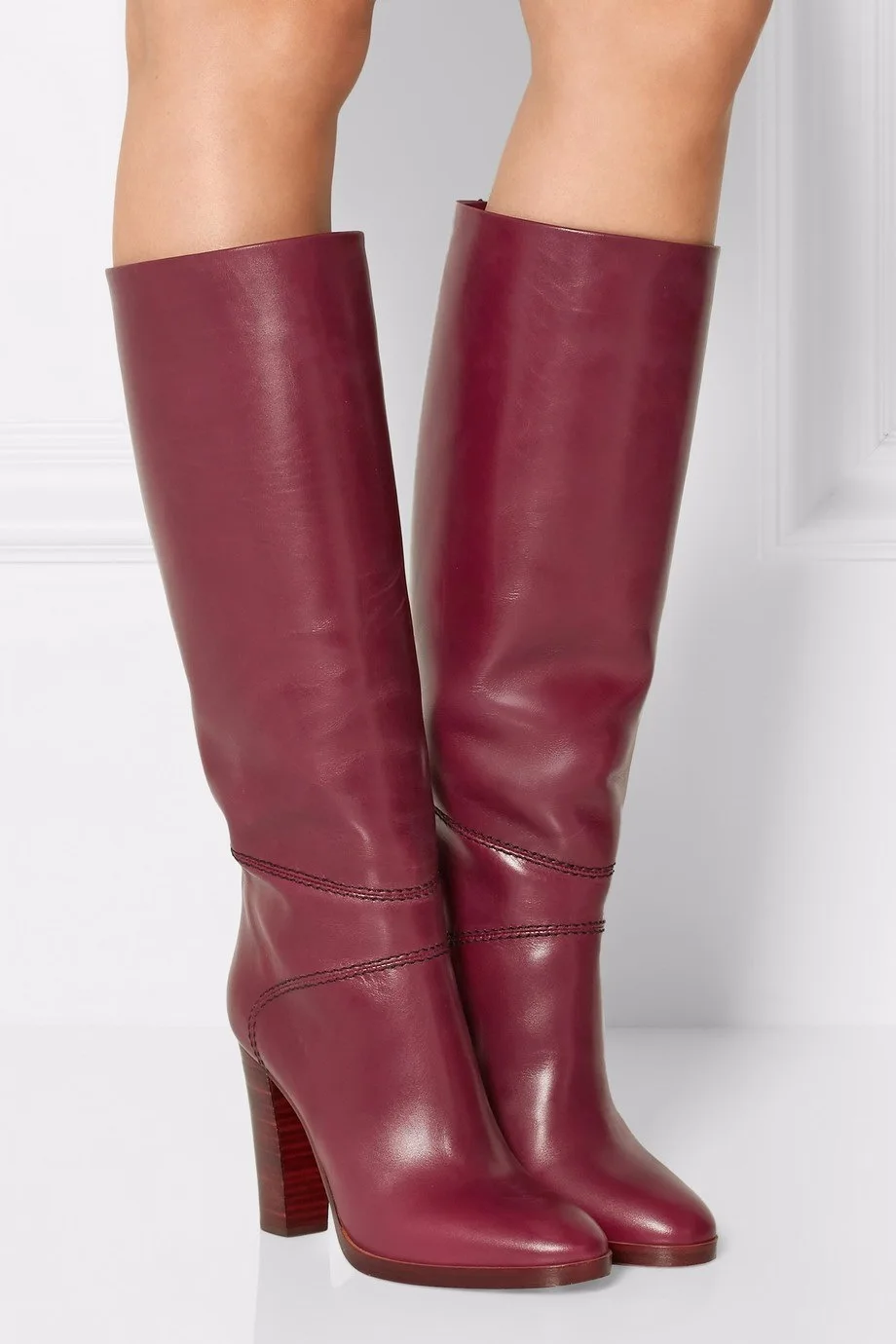 Wine Red Leather Chunky High Heels Knee High Boots Woman Thick Heel Tall Long Knight Boots Ladies Leather Banquet Runway Shoes
Wine Red Leather Chunky High Heels Knee High Boots Woman Thick Heel Tall Long Knight Boots Ladies Leather Banquet Runway Shoes