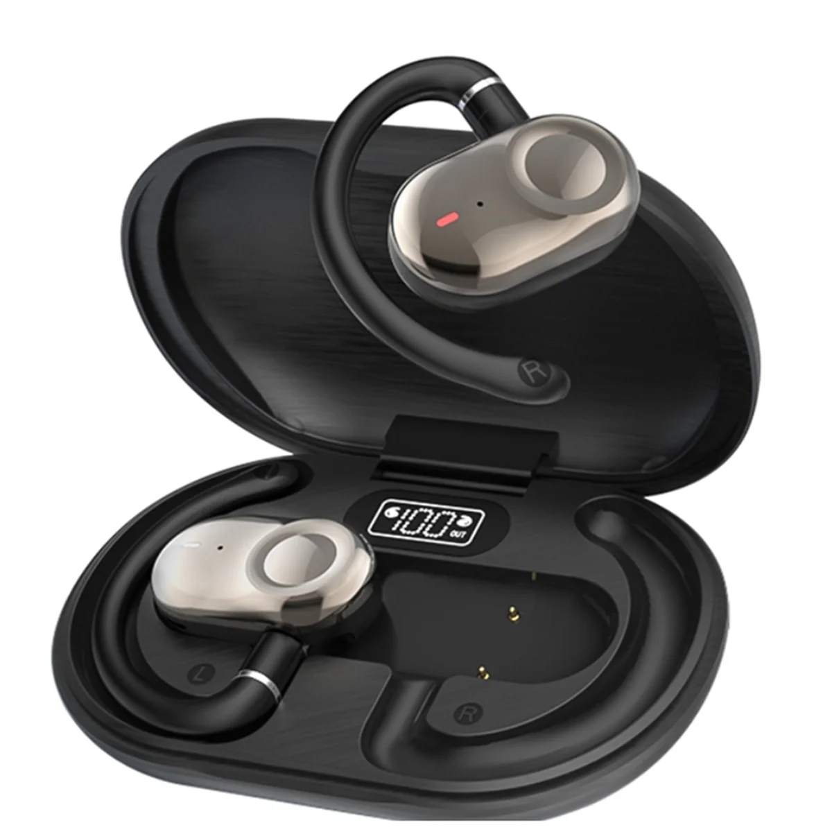 NEW JM18 Ear-Hook Translation Earphones,Open-Type Bluetooth 5.4 Earphones Rotating Sports Open-Type Ear-Hook Black
NEW JM18 Ear-Hook Translation Earphones,Open-Type Bluetooth 5.4 Earphones Rotating Sports Open-Type Ear-Hook Black