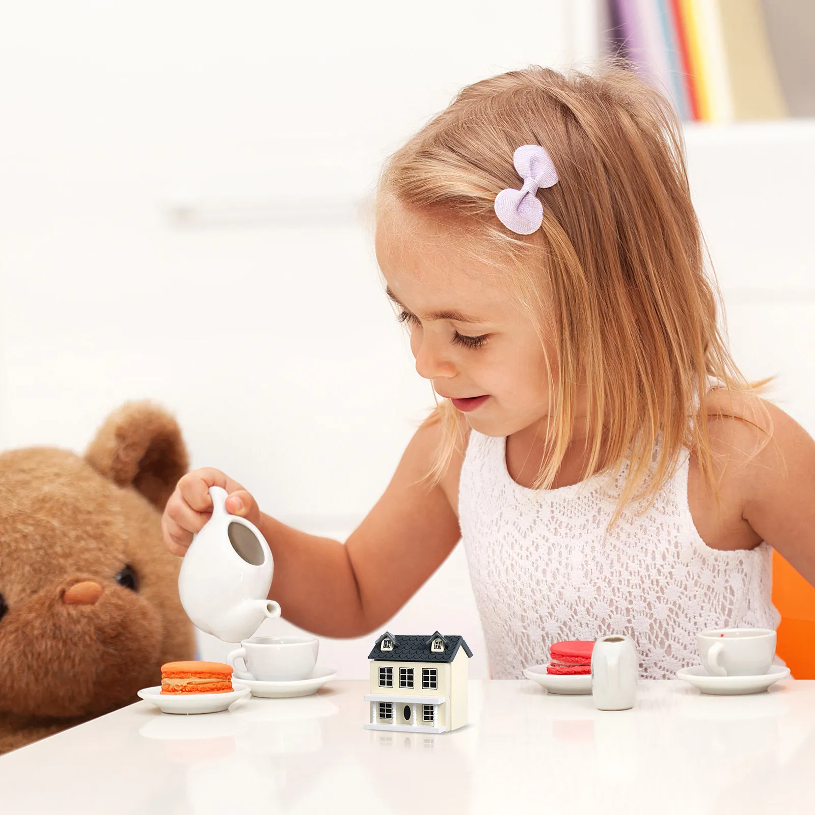 Miniature Tiny Wooden Mini House Adorable Handmade House Ornament Decorative Micro Landscape Decor Miniature Furniture
Miniature Tiny Wooden Mini House Adorable Handmade House Ornament Decorative Micro Landscape Decor Miniature Furniture