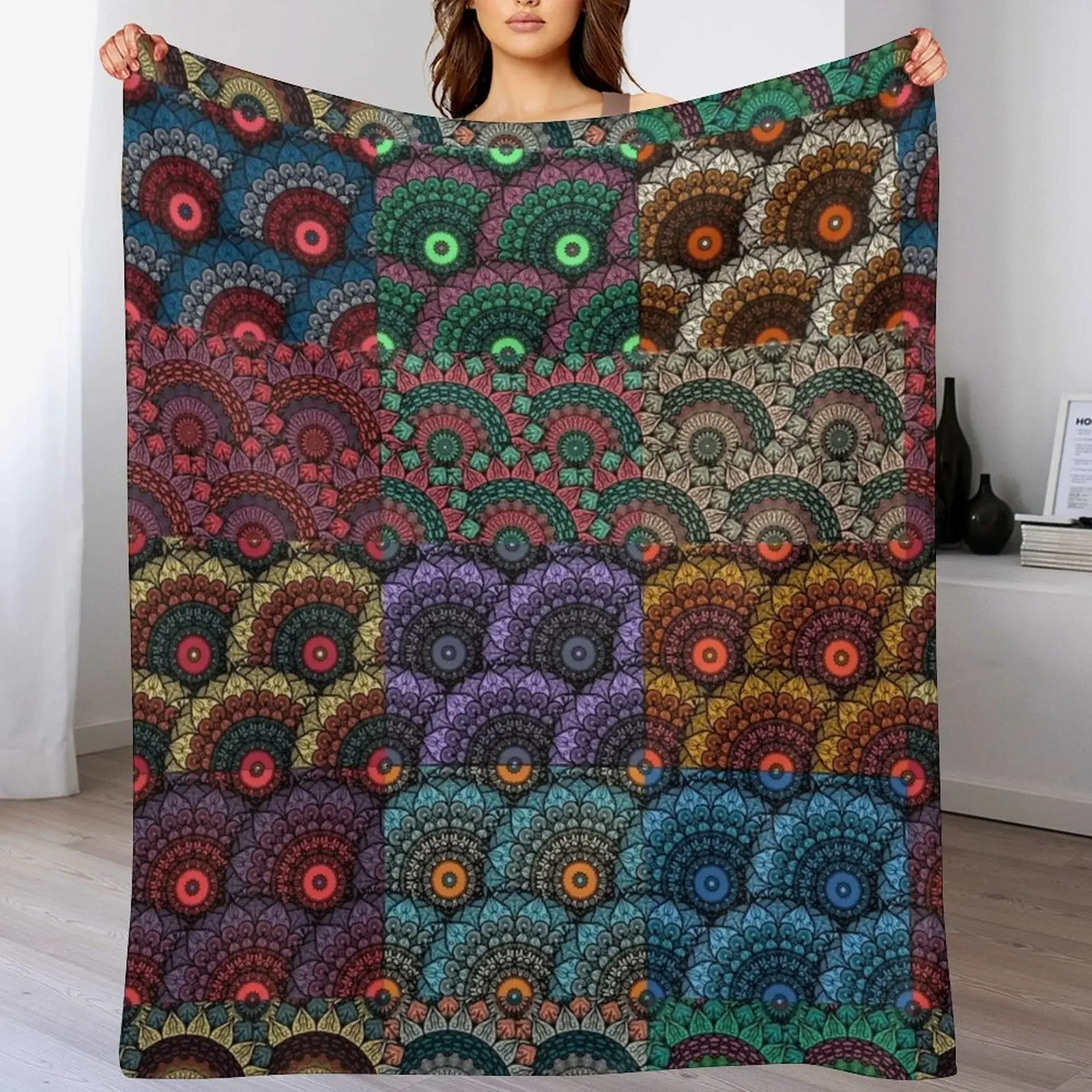 Colorful Mandala Florals,Floral patterns Throw Blanket Cozy Light Blanket for Travel Camping Picnic
Colorful Mandala Florals,Floral patterns Throw Blanket Cozy Light Blanket for Travel Camping Picnic