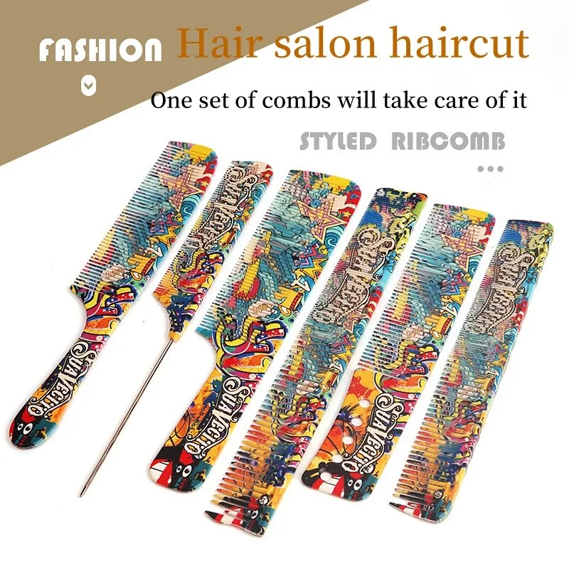 9pcColorful Graffiti Hair Cutting Comb Barber Specific Styling Comb Women Long Hair Trimming Comb BarberShop AccessoriesTool1020
9pcColorful Graffiti Hair Cutting Comb Barber Specific Styling Comb Women Long Hair Trimming Comb BarberShop AccessoriesTool1020
