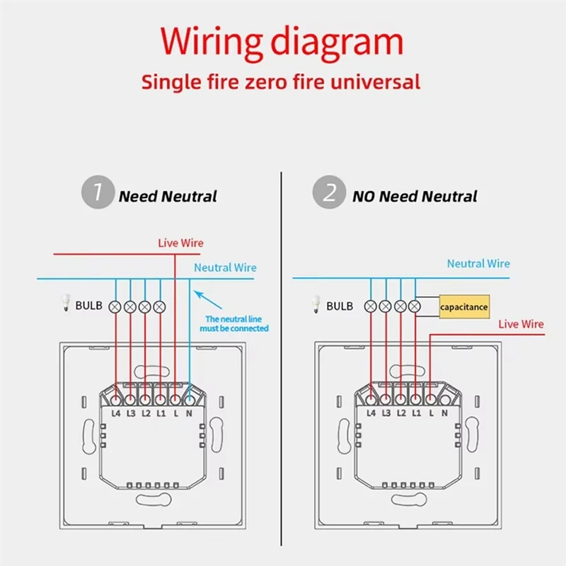 Cerhot Homekit Wifi Smart Switch Touch Key Siri Control 1/2/3/4 Gang No Neutral And Neutral Needed Dual Mode EU Plug-AA70
Cerhot Homekit Wifi Smart Switch Touch Key Siri Control 1/2/3/4 Gang No Neutral And Neutral Needed Dual Mode EU Plug-AA70