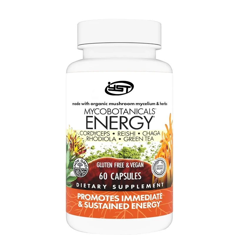 MycoBotanicals Energy Capsules, promote immediate and sustained energy, mushroom supplement, 60 capsules, odorless
MycoBotanicals Energy Capsules, promote immediate and sustained energy, mushroom supplement, 60 capsules, odorless
