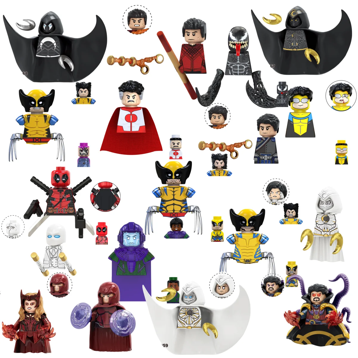 Blind Box Mini Building Blocks TV6208 Figures Big Goblin Spiderman Iron Man Venom Captain Hawk Deadpool Armor Christmas Gift Toy
Blind Box Mini Building Blocks TV6208 Figures Big Goblin Spiderman Iron Man Venom Captain Hawk Deadpool Armor Christmas Gift Toy