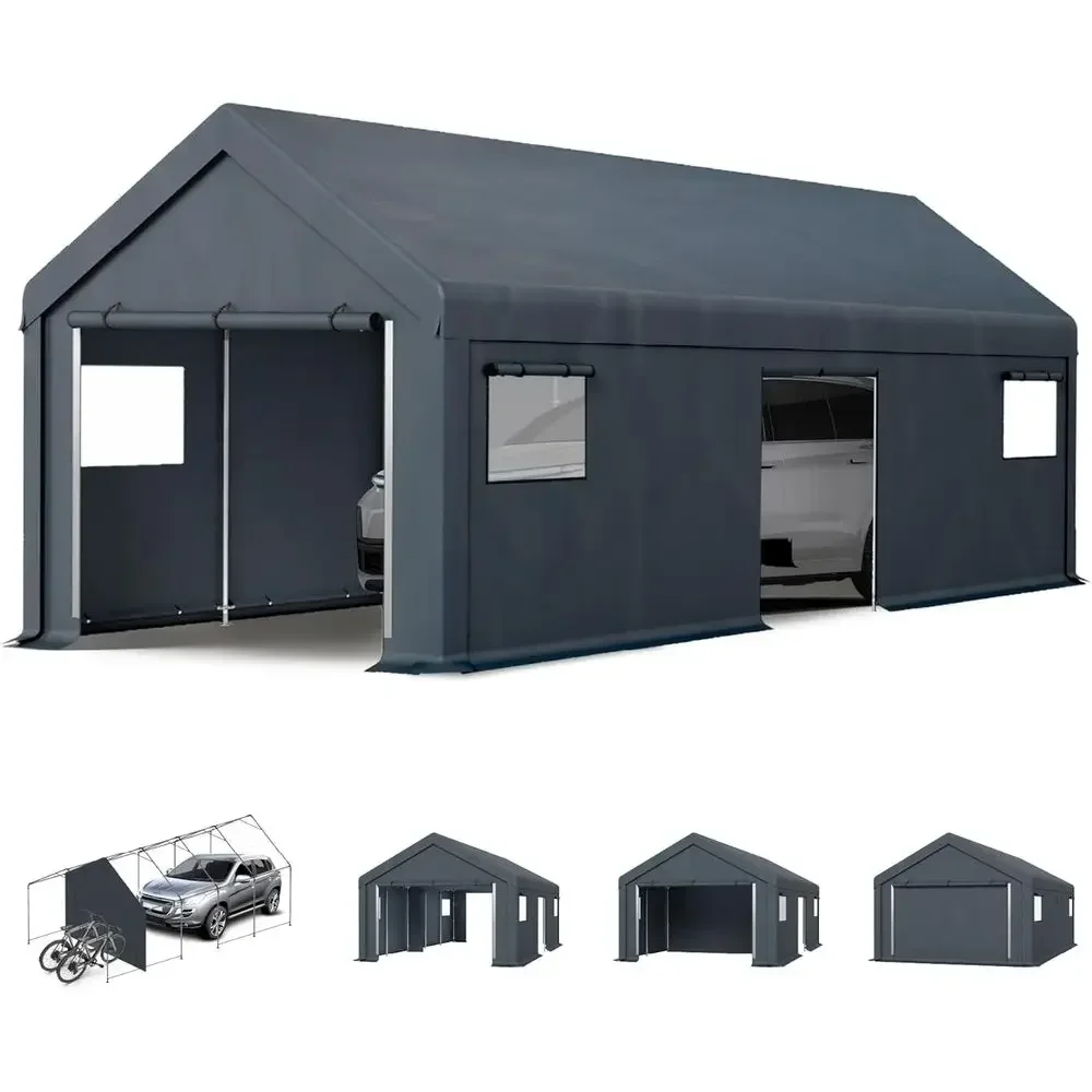 Portable Carport Garage,13x24 Car Tent Garage Heavy Duty Shed Carports Storage Tents with Rolled up Zipper Do, Extra Large Car T
Portable Carport Garage,13x24 Car Tent Garage Heavy Duty Shed Carports Storage Tents with Rolled up Zipper Do, Extra Large Car T