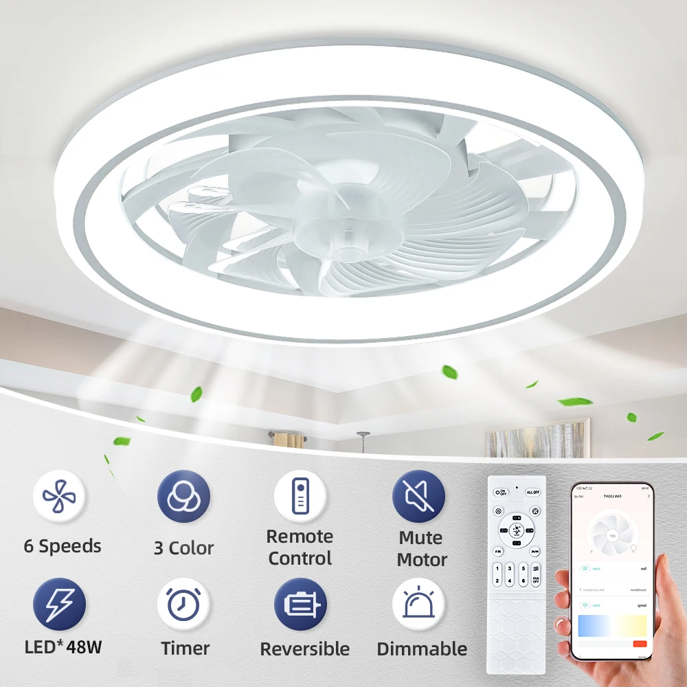 Intelligent Ceiling Fan Light, Mobile App and Remote Control, Silent, Unlimited Dimming , Living Room,Bedroom Ceiling Chandelier
Intelligent Ceiling Fan Light, Mobile App and Remote Control, Silent, Unlimited Dimming , Living Room,Bedroom Ceiling Chandelier