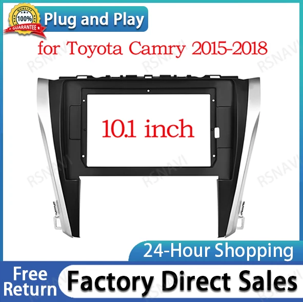 Автомобильный CD/DVD-плеер, стерео 2Din, рамка Fascia Для Toyota Camry 2015-2018, большой экран 10,1 дюйма, аудио, крепление для лица, комплект отделки 
Автомобильный CD/DVD-плеер, стерео 2Din, рамка Fascia Для Toyota Camry 2015-2018, большой экран 10,1 дюйма, аудио, крепление для лица, комплект отделки