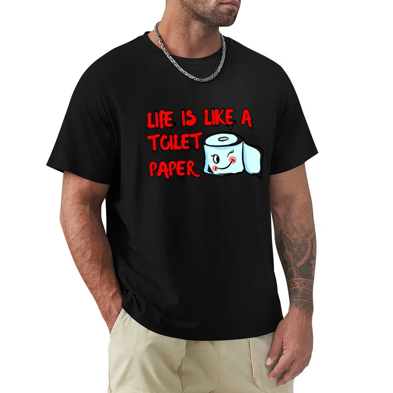 life is like a toilet paper T-Shirt anime shirt shirts graphic tee quick drying workout shirts for men
life is like a toilet paper T-Shirt anime shirt shirts graphic tee quick drying workout shirts for men