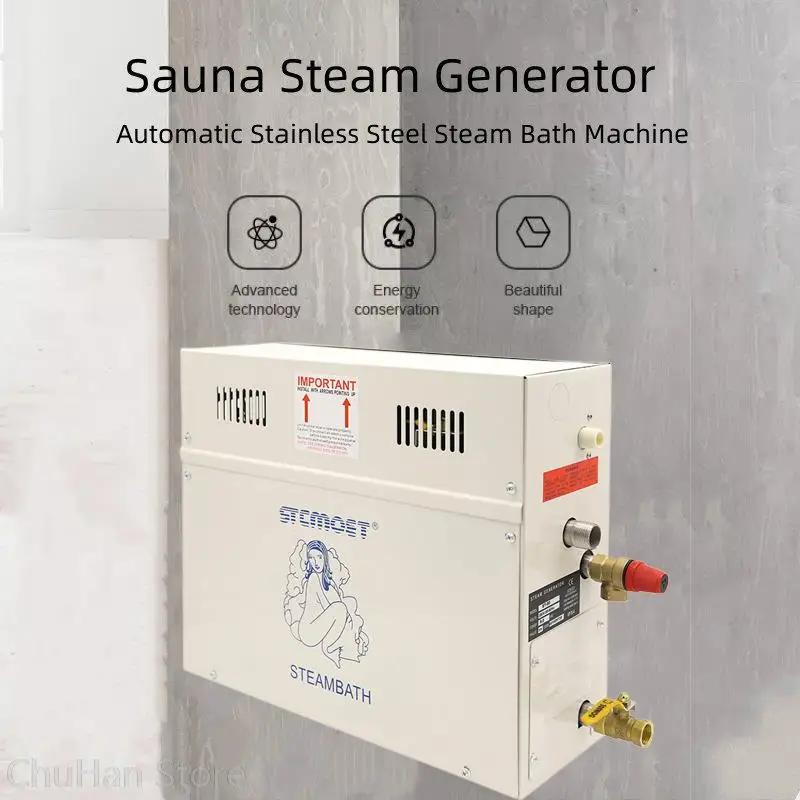 ChuHan 5/6KW Sauna Spa Steam Generator For Home Steam Shower & Digital Controller Sauna Room SPA Steam Bath Machines ST
ChuHan 5/6KW Sauna Spa Steam Generator For Home Steam Shower & Digital Controller Sauna Room SPA Steam Bath Machines ST