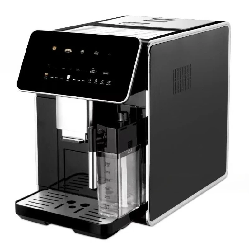Полностью автоматическая кофемашина, управление одним нажатием, многофункциональная кофемашина с функцией помола и экраном для настройки.
Полностью автоматическая кофемашина, управление одним нажатием, многофункциональная кофемашина с функцией помола и экраном для настройки.