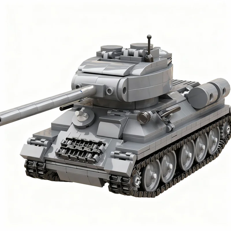 823pcs MOC T 34 85 WW2 Soviet Medium Tank Technical Model Building Blocks Construction Toy Christmas Gifts DIY Creative Idea
823pcs MOC T 34 85 WW2 Soviet Medium Tank Technical Model Building Blocks Construction Toy Christmas Gifts DIY Creative Idea
