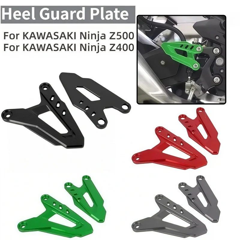 Motorcycle Rearset Footrests Rear Heel Guard Plate Protector For KAWASAKI Ninja 500 Z500 2024 2025 Ninja 400 Z400 2018-2024 2023
Motorcycle Rearset Footrests Rear Heel Guard Plate Protector For KAWASAKI Ninja 500 Z500 2024 2025 Ninja 400 Z400 2018-2024 2023