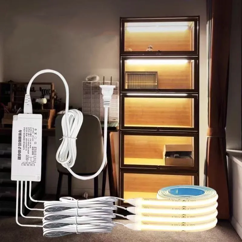 Dimmable LED Cabinet Light 12V COB Strip Kitchen Shelf Pantry Showcase Bedroom Closet Backlight Lamp Hand Touch Motion Switch
Dimmable LED Cabinet Light 12V COB Strip Kitchen Shelf Pantry Showcase Bedroom Closet Backlight Lamp Hand Touch Motion Switch