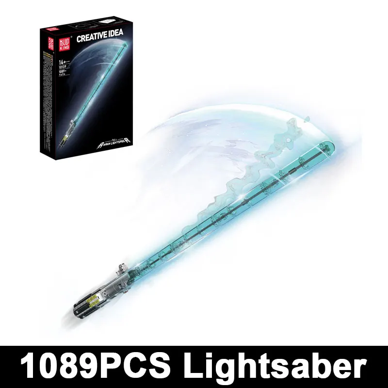Mould King 10139 1089PCS LED Lightsaber Building Kit with Display Stand, Collectible Movie Prop for Adults & Teens, Gift Idea
Mould King 10139 1089PCS LED Lightsaber Building Kit with Display Stand, Collectible Movie Prop for Adults & Teens, Gift Idea