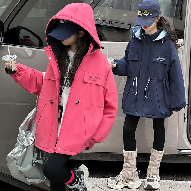 Winter Children's Wear Plush Thickened Down Coat Windbreaker Coat New Boys and Girls Medium Length Plush Waist Cotton Jacket
Winter Children's Wear Plush Thickened Down Coat Windbreaker Coat New Boys and Girls Medium Length Plush Waist Cotton Jacket