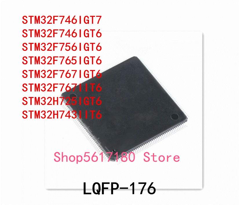10 шт., стрелки STM32F746IGT7 STM32F746IGT6 STM32F756IGT6 STM32F765IGT6 STM32F767IGT6 STM32F767IIT6 STM32H725IGT6 STM32H743IIT6
10 шт., стрелки STM32F746IGT7 STM32F746IGT6 STM32F756IGT6 STM32F765IGT6 STM32F767IGT6 STM32F767IIT6 STM32H725IGT6 STM32H743IIT6