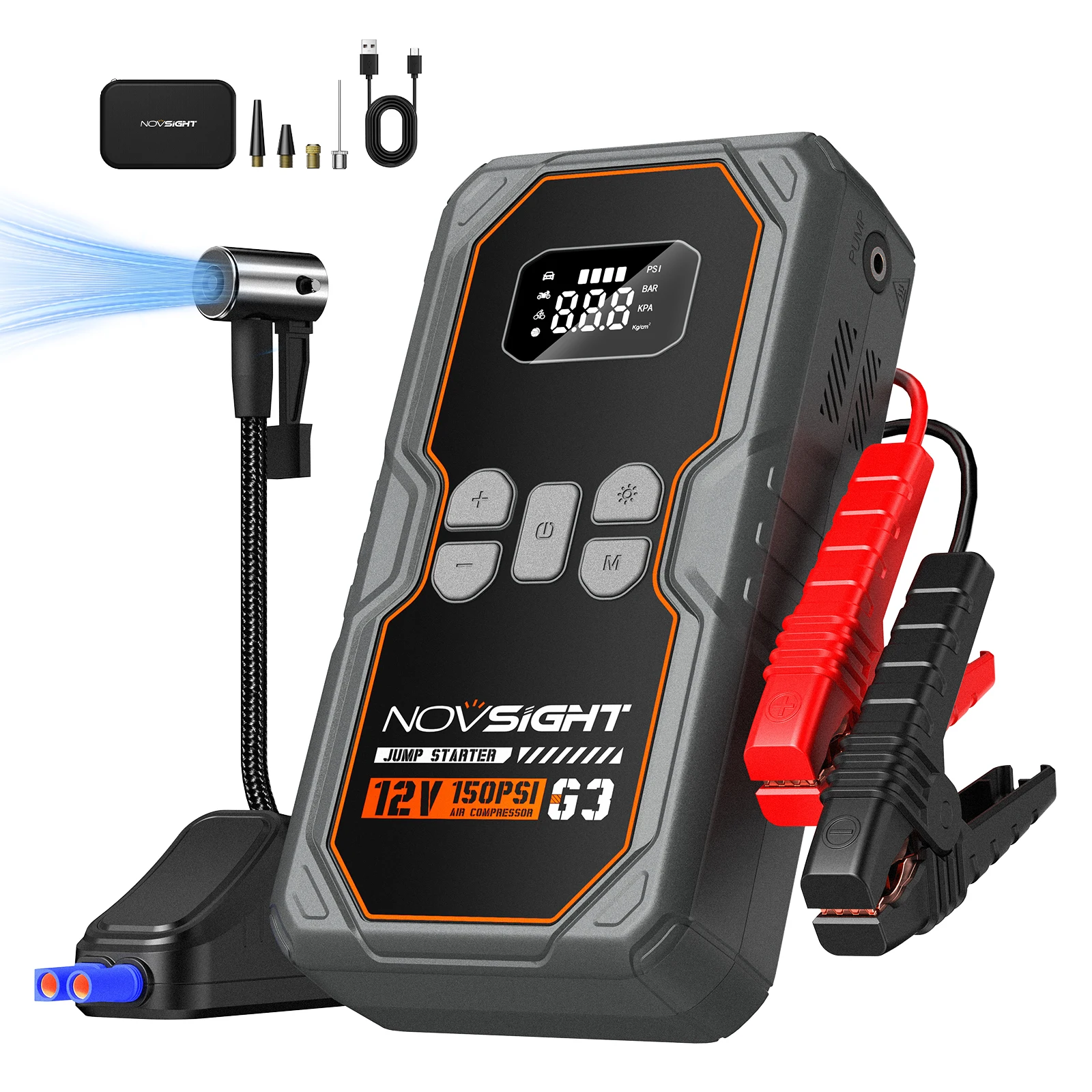 Novsight 4000A Jump Starter Power Bank Портативное зарядное устройство 12 В Booster Аварийное пусковое устройство для автомобильного аккумулятора Бензиновый дизель 
Novsight 4000A Jump Starter Power Bank Портативное зарядное устройство 12 В Booster Аварийное пусковое устройство для автомобильного аккумулятора Бензиновый дизель