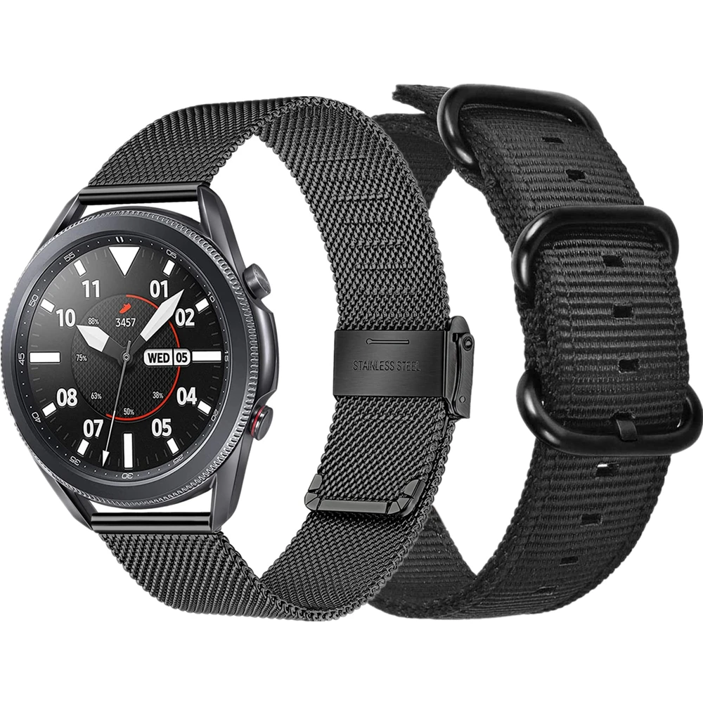 Watchband Sets For Samsung Galaxy Watch 3 41mm 45mm Band 20mm 22mm Woven Nylon Strap Active2 40mm 44mm/Gear S3 Wrist Bracelet
Watchband Sets For Samsung Galaxy Watch 3 41mm 45mm Band 20mm 22mm Woven Nylon Strap Active2 40mm 44mm/Gear S3 Wrist Bracelet