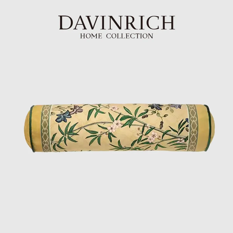 DAVINRICH Oriental Culture Orchid Decorative Bolster Cushion With Insert Luxe Velvet Multifunctional Cylindrical Pillow 16x60cm
DAVINRICH Oriental Culture Orchid Decorative Bolster Cushion With Insert Luxe Velvet Multifunctional Cylindrical Pillow 16x60cm