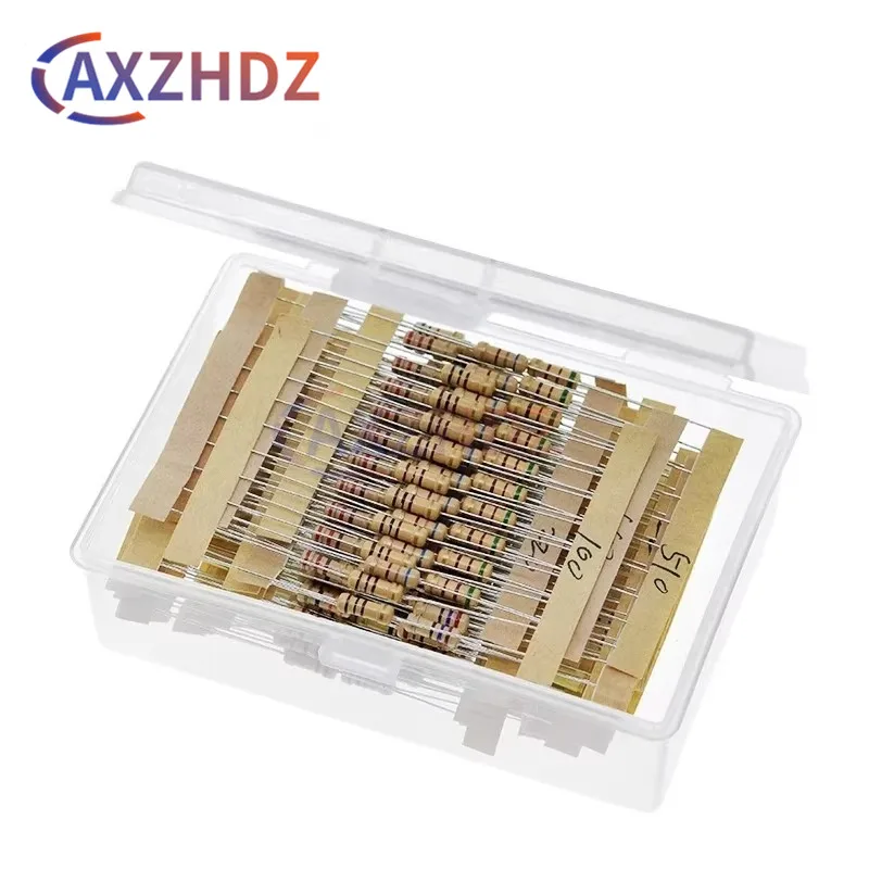 300PCS 1/2W Carbon Film Resistor Kit 5% 1 Ohm ~ 3M Color Ring Resistance Assortment 30 Values Set of 0.5W Resistors
300PCS 1/2W Carbon Film Resistor Kit 5% 1 Ohm ~ 3M Color Ring Resistance Assortment 30 Values Set of 0.5W Resistors