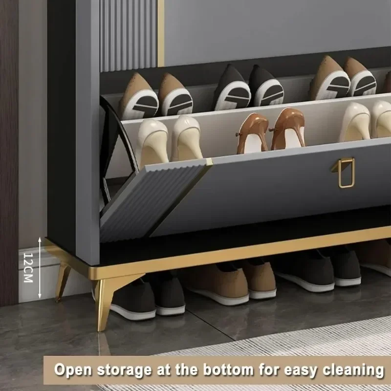 【Factory Price】Shoe Cabinet with 3 Clamshell Drawers, Modern Slim Hidden Shoe Storage and Freestanding Tipper Rack with Narrow E
【Factory Price】Shoe Cabinet with 3 Clamshell Drawers, Modern Slim Hidden Shoe Storage and Freestanding Tipper Rack with Narrow E