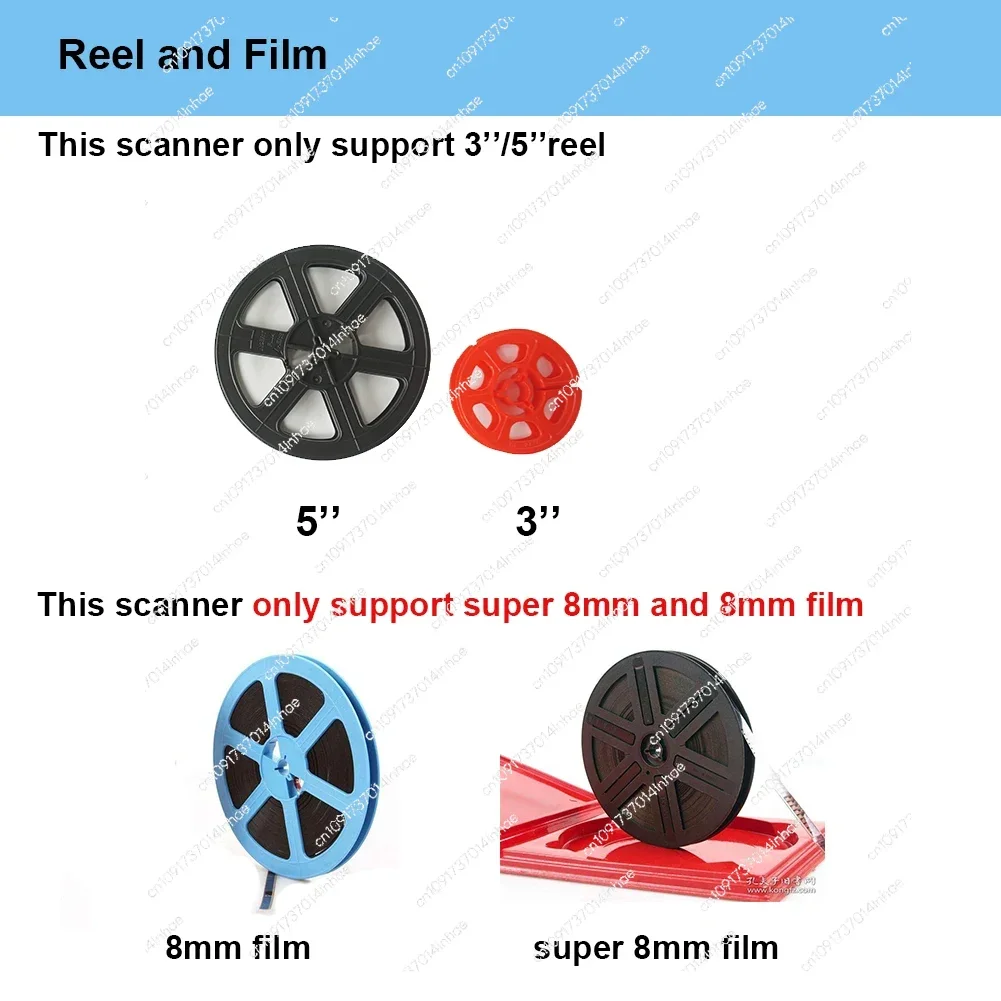 8/8mm Digital Roll Film Scanner, Converts Film into Digital Video Max Support 5'' Reel
8/8mm Digital Roll Film Scanner, Converts Film into Digital Video Max Support 5'' Reel