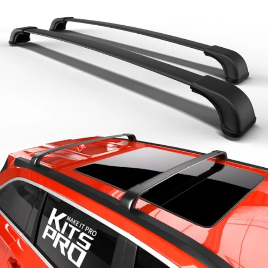 Roof Rack Cross Bars for Toyota Highlander 2014-2019, Matte Black Heavy Duty Aluminum, 260lb Load Capacity
Roof Rack Cross Bars for Toyota Highlander 2014-2019, Matte Black Heavy Duty Aluminum, 260lb Load Capacity