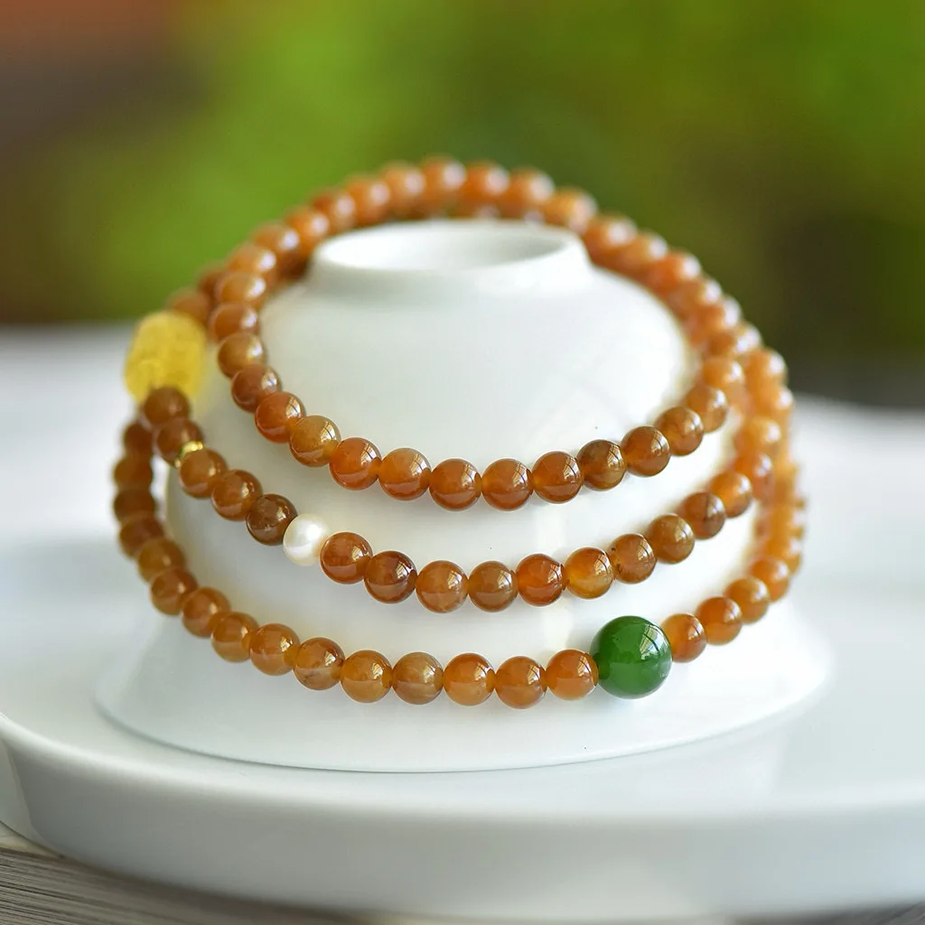 Браслет из натурального нефрита Хэтянь, многослойная штабелируемая цепочка из коричневого сахара и янтаря, оригинальные украшения из драгоценных камней ручной работы
Браслет из натурального нефрита Хэтянь, многослойная штабелируемая цепочка из коричневого сахара и янтаря, оригинальные украшения из драгоценных камней ручной работы