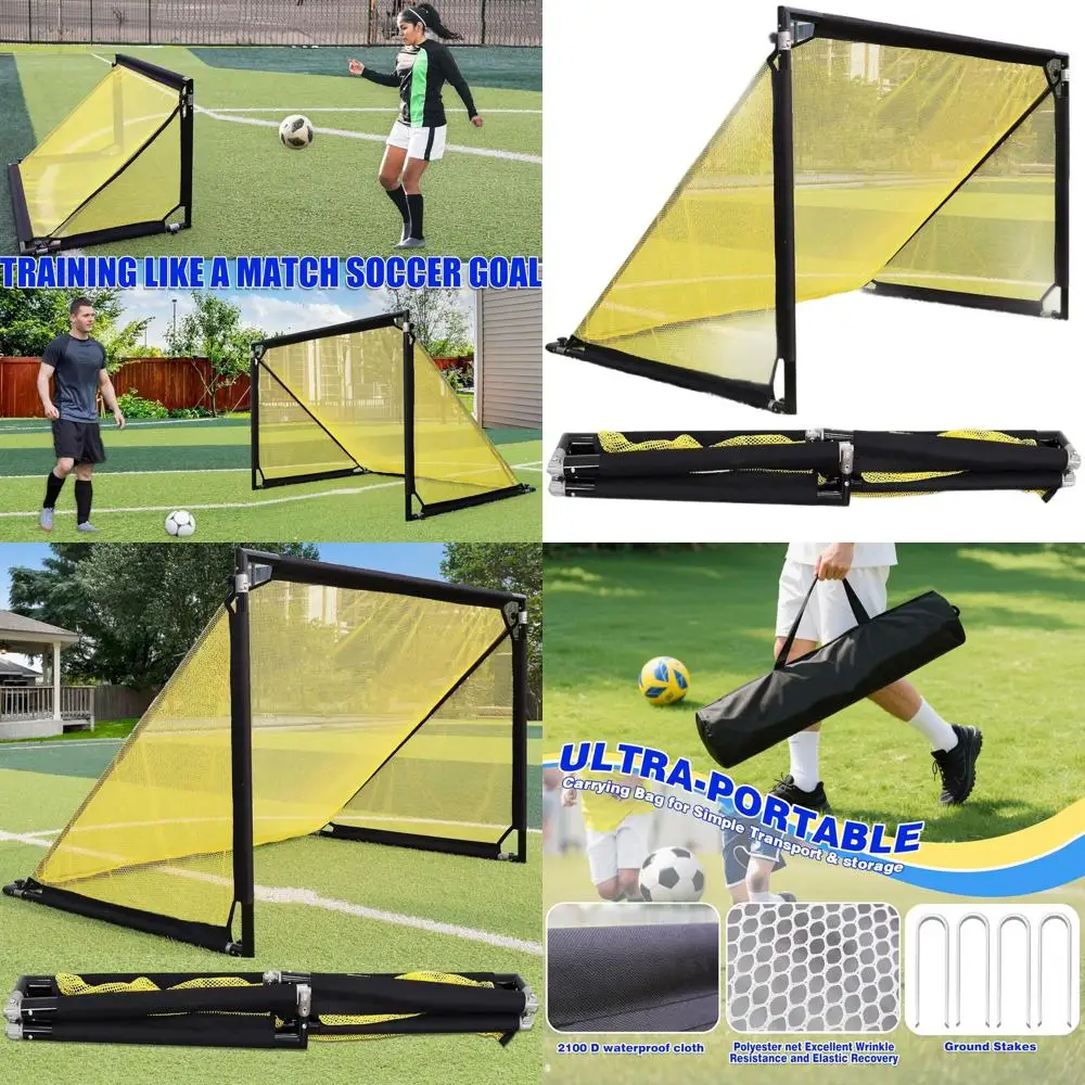 Portable Soccer Goals - No-Wobble, Quick Setup, Adjustable Sizes for All Ages, Training & Travel with Carry Bag
Portable Soccer Goals - No-Wobble, Quick Setup, Adjustable Sizes for All Ages, Training & Travel with Carry Bag