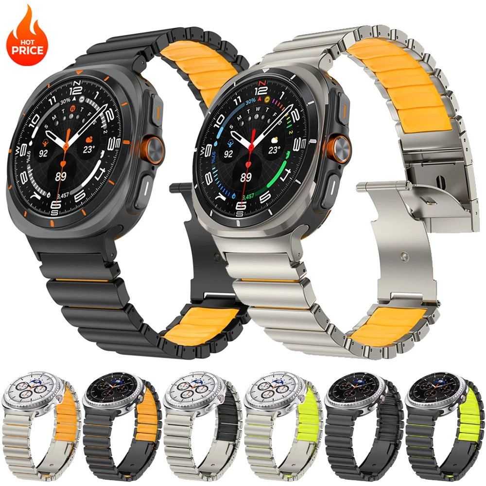 Роскошный титановый ремешок для Samsung Galaxy Watch 8 40 мм 44 мм 8Classic 46 мм силиконовый ремешок для Galaxy Watch Ultra 47 мм браслет 2025
Роскошный титановый ремешок для Samsung Galaxy Watch 8 40 мм 44 мм 8Classic 46 мм силиконовый ремешок для Galaxy Watch Ultra 47 мм браслет 2025
