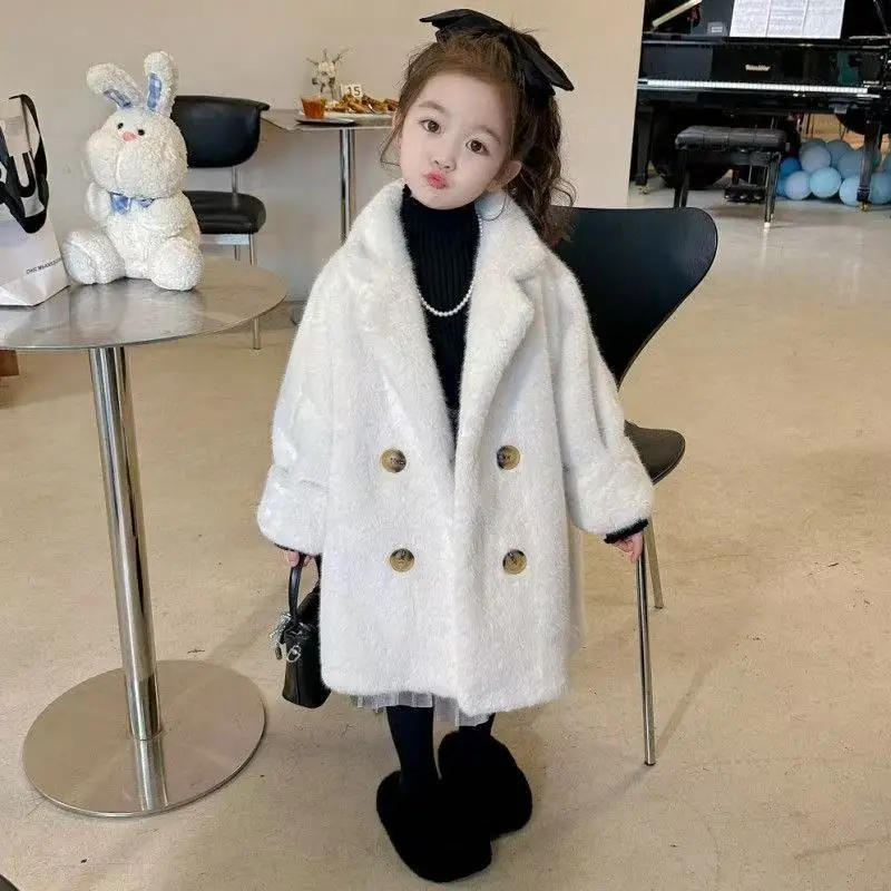 2026 New Girl's Imitation Fur Coat Autumn And Winter Children's Thick Warm Coat With Velvet 100-150cm
2026 New Girl's Imitation Fur Coat Autumn And Winter Children's Thick Warm Coat With Velvet 100-150cm
