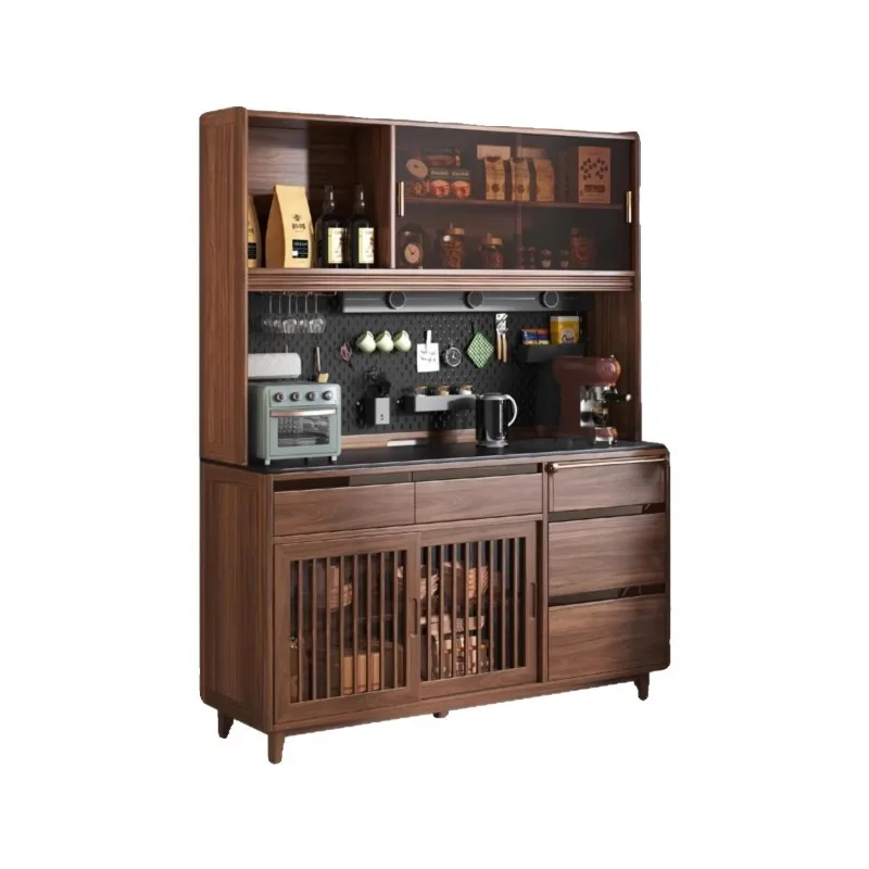New Chinese black walnut side cabinet high cabinet modern simple multi-functional restaurant wine cabinet integrated locker
New Chinese black walnut side cabinet high cabinet modern simple multi-functional restaurant wine cabinet integrated locker