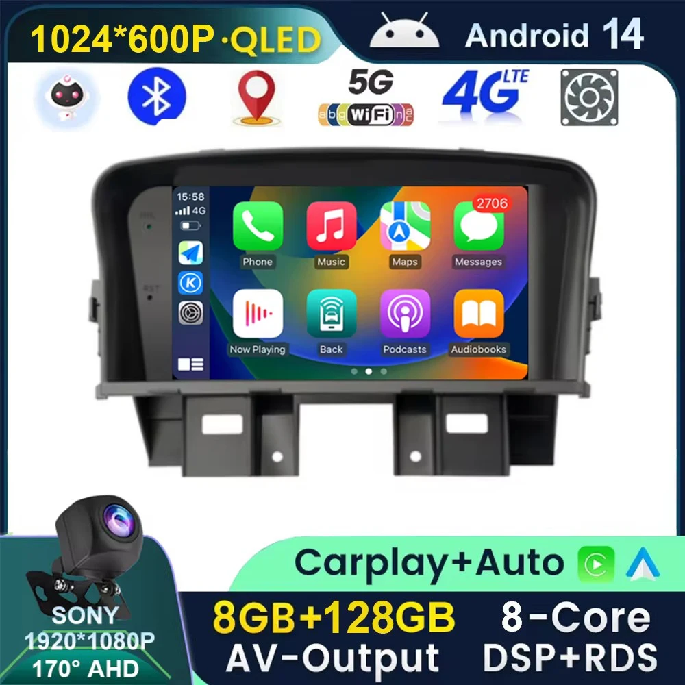7-дюймовый Android 14 для Chevrolet Cruze 2008-2014 автомобильный радиоприемник видеоплеер мультимедийный GPS-навигатор встроенный Carplay + Авто BT RDS
7-дюймовый Android 14 для Chevrolet Cruze 2008-2014 автомобильный радиоприемник видеоплеер мультимедийный GPS-навигатор встроенный Carplay + Авто BT RDS