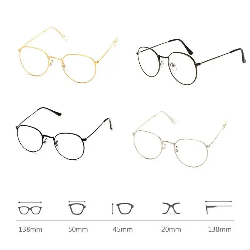 E21F Vintage Men Women Eyeglass Round Frame Clear Full for Rim Spectacles Eyewear Opt
E21F Vintage Men Women Eyeglass Round Frame Clear Full for Rim Spectacles Eyewear Opt
