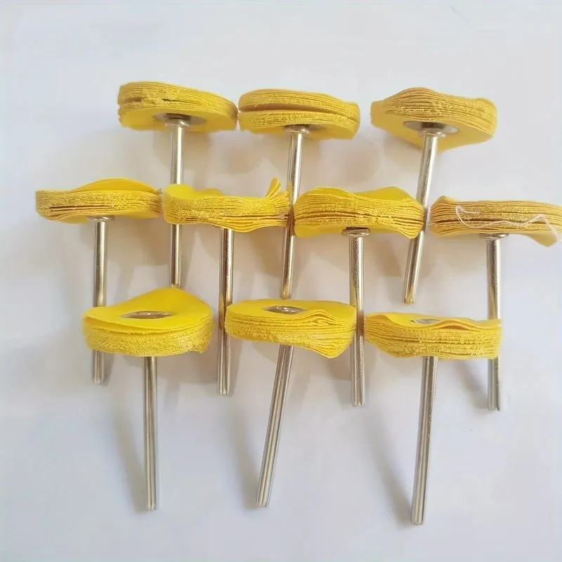 38Pcs 3mm Yellow Polishing Cloth Wheel, Wear-resistant No Lint, for Jewelry Watch Metal Polishing, Rotary Tool Accessory
38Pcs 3mm Yellow Polishing Cloth Wheel, Wear-resistant No Lint, for Jewelry Watch Metal Polishing, Rotary Tool Accessory