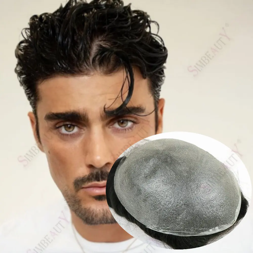 Invisible Vloop Men Capillary Prosthesis Wig 0.04-0.05mm Ultra Thin Skin Hair Replacement Men's Toupee Natural Human Hair System
Invisible Vloop Men Capillary Prosthesis Wig 0.04-0.05mm Ultra Thin Skin Hair Replacement Men's Toupee Natural Human Hair System