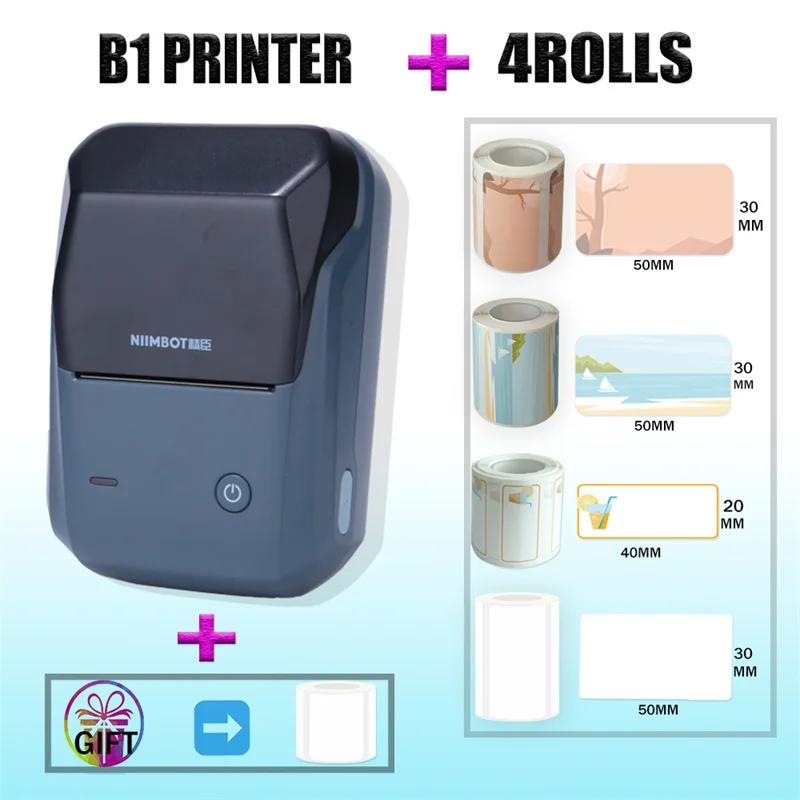 Network Cable Label Thermal Printer B1 Niimbot Long-lasting Battery Life Easy to Carry Comfortable use experience No Ink Need BT
Network Cable Label Thermal Printer B1 Niimbot Long-lasting Battery Life Easy to Carry Comfortable use experience No Ink Need BT