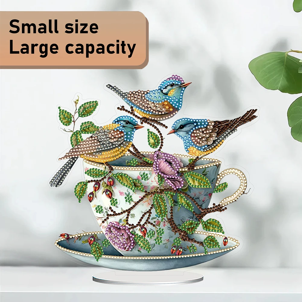 Teacup Bird 2D Flat DIY Desktop Diamond Art Kits 5D DIY Diamond Art Tabletop Decorations Diamond Painting Desktop Decorations
Teacup Bird 2D Flat DIY Desktop Diamond Art Kits 5D DIY Diamond Art Tabletop Decorations Diamond Painting Desktop Decorations