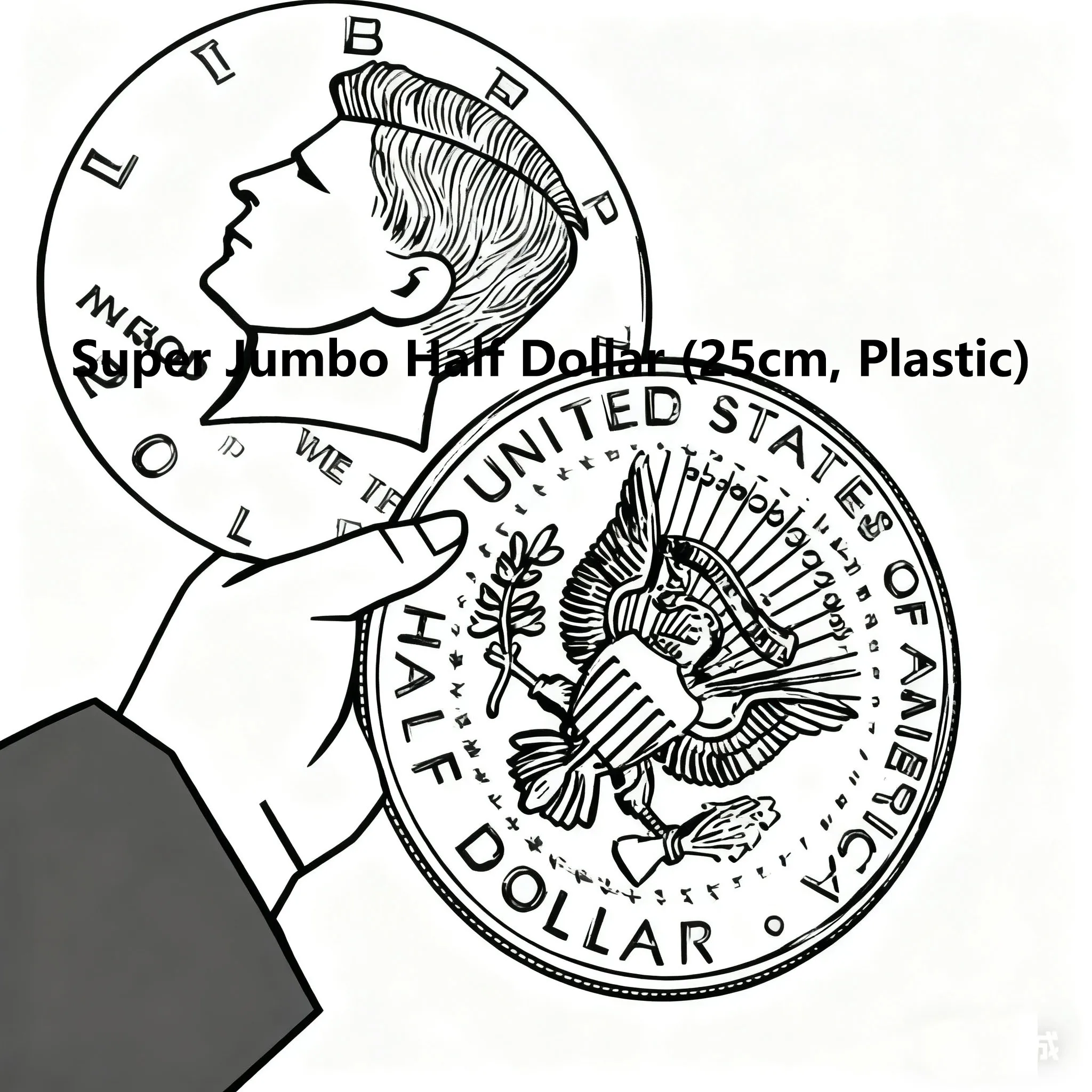 Супер Джамбо Половина доллара (25 см, пластик) Волшебные трюки Появляющаяся/пожелательная монета Магия Аксессуар Крупным планом Иллюзии Уловки Реквизит
Супер Джамбо Половина доллара (25 см, пластик) Волшебные трюки Появляющаяся/пожелательная монета Магия Аксессуар Крупным планом Иллюзии Уловки Реквизит