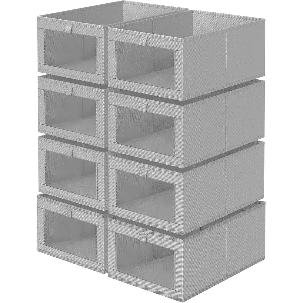 8-Piece Grey Linen Organizer Set for Efficient Storage of Clothing, Towels, Toys, and More
8-Piece Grey Linen Organizer Set for Efficient Storage of Clothing, Towels, Toys, and More