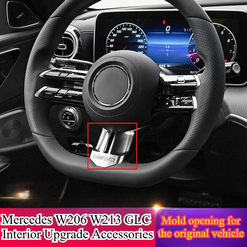 AMG Carbon Fiber Steering Wheel Trim Cover for Mercedes C Class E Class S Class 2023 W206 W213 GLC Interior Upgrade Accessories
AMG Carbon Fiber Steering Wheel Trim Cover for Mercedes C Class E Class S Class 2023 W206 W213 GLC Interior Upgrade Accessories
